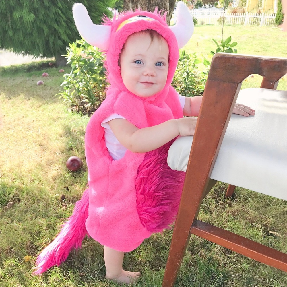Pink Monster Baby Costume Halloween 12-24 Months